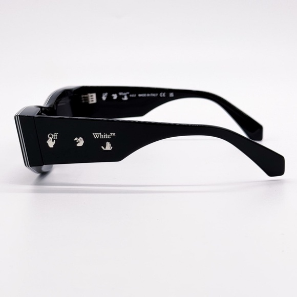NEW OFF-WHITE ANDY 11007 BLACK SUNGLASSES UNISEX OERI047 1007 OFF-WHITE EYEWEAR - Picture 4 of 11